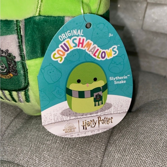 Squishmallow Harry Potter 6.5” Slytherin Snake 🐍 ✨NWT‼️ - Picture 4 of 4